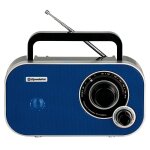 Radio fm portable analogique, sur secteur /  piles, petite petit et lger, , bleu, roadstar, tra - 2235bl ...