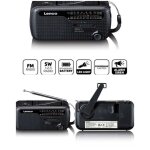 Radio fm portable oc lampe leds de poche - fonction power bank batterie rechargeable int�gr�e solaire ...
