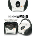 Radio fm st�r�o portable - lecteur cd noir et blanc