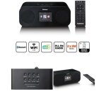 Radio internet st�r�o fm / dab + bluetooth 5. 0 noir