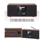 Radio internet wifi diras24i radio multifonctionnelle dab + fm internet bluetooth wood look ecran couleur ...