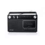 Radio k7 muse m - 152 - rc - radio analogique fm / mw - enregistreur de cassette auto - stop - poigne ...
