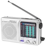 Radio numrique avec haut - parleur intgr, mini radio portable, sw, am, fm, a piles, antenne tlescopique ...