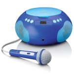 Radio portable / lecteur cd avec microphone scd - 620bu bleu