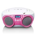 Radio portable / lecteur cd portatif scd - 301pk blanc - rose Radio portable / lecteur cd portatif scd - 301pk blanc - rose