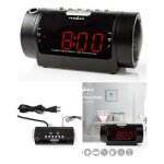 Radio r�veil - affichage led - am / fm - fonctions double alarme - r�tro �clairage au mur