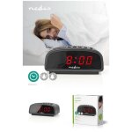 Radio rveil avec alarme numrique affichage led fonction snooze