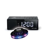 Radio reveil bluetooth m - 172 - bt - afficheur blanc extra large - radio pll fm - double alarme - nfc, ...
