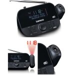 Radio - r�veil dab + / fm - lenco - cr - 615bk - ecran lcd 2, 6  - double alarme - projection 180