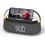 Radio reveil digital avec chargement sans fil, multifonctionnel radio fm avec port de chargement usb, ...