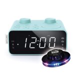 Radio reveil double alarme m - 17 - cb coloris bleu - double alarme, rglage num. fm / mw pll - 6 stations ...
