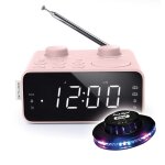 Radio reveil double alarme m - 17 - cpk coloris rose - double alarme, rglage numrique fm / mw pll - ...