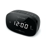Radio reveil double alarme muse m - 155 - cr - afficheur blanc - radio pll fm - double alarme