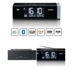 Radio r�veil fm / dab + bluetooth 5. 0 portable - double fonction d'alarme