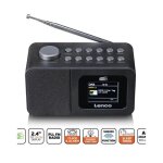 Radio r�veil fm / dab + - ecran couleur tft 2, 4� - minuteur de sommeil et double alarme noir