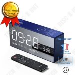 Radio r�veil fm haut - parleur bluetooth de basses affichage temp�rature, haut - parleur de musique bluetooth ...