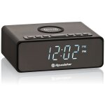 Radio - rveil fm pll, chargeur sans fil qi technology, 2 alarmes, , noir, roadstar, clr - 700 qi