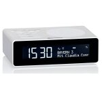 Radio - rveil numrique dab / dab + / fm, 2 alarmes, grand ecran lcd, chargeur usb, , blanc, roadstar, ...