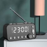 Radio - r�veil num�rique dab fm rechargeable par usb r�tro - �clairage r�glable volume d'alarme radio ...