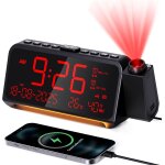 Radio - rveil numrique avec projection - radio fm et minuterie d'arrt automatique - projecteur  320 ...
