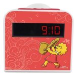 Radio rveil veilleuse enfant lisa simpson - rouge et blanc