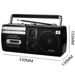 Radio stro sans fil avec haut - parleurs, lecteur de cassette, bluetooth rtro, boombox, ac 62 ou a ...