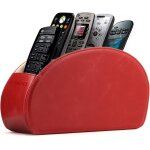 Range tlcommandes a 5 compartiments - dvd, blu - ray, tv, chane hi - fi, roku ou apple tv - cuir avec ...