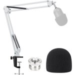 Razer seiren mini support microphone professionnel rglable avec bonnette micro en mousse amliorant ...