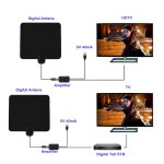R�cepteur d'antenne int�rieure hdtv num�rique, amplificateur de gain, vhf, uhf, 1080p, hd, 50 beaut�, ...