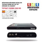Récepteur décodeur satellite televes combo sat hd, tdt 35 chaînes espagnol numériques terrestres via ... Récepteur décodeur satellite televes combo sat hd, tdt 35 chaînes espagnol numériques terrestres via ...