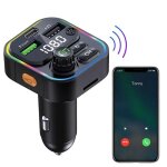 Rcepteur fm sans fil avec affichage led pour voiture, chargeur allume - cigare, chargeurs automobiles ...