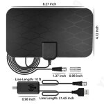 Rcepteur d'intrieur hdtv de l'antenne 4k 1080p de grille numrique  haute dfinition pour le propulseur ...