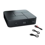 Rcepteur et transmetteur audio sans fil bluetooth compatible 5. 0, adaptateur stro avec micro, jack ...