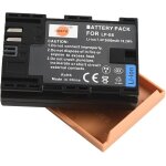 Rechange batterie pour canon lp - e6 lp - e6n eos 5d mark ii eos 5d mark iii eos 5ds eos 5ds r eos 6d ...