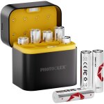 Rechargeable 1. 5v aa batterie au lithium 3600mwh 1600 cycles longs 8 piles au lithium aa avec bo�tier ...