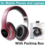 Red casque sans fil bluetooth rvb, casque st�r�o hifi, casque antibruit de sport, prise en charge de ...