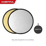 R�flecteur photo portable pour prise de vue, or et argent, produits de photographie, diffuseur 2 en 1, ...