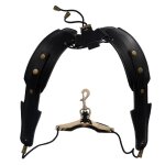 Rglable en cuir pu saxophone en bandoulire double harnais pour saxophone tnor, confortable et durable ...