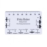 R�gle de cou de guitare pr�cise et portable, jauge de r�gle d'action de corde en pvc pour guitare