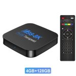 Remote normale 4g128g - smart tv box, android 13, 8k, allwinner h618 rl, prise en charge des touristes, ...