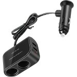 Répartiteur allume - cigare de voiture 12 v / 24 v 2 prises usb double chargeur adaptateur de charge ... Répartiteur allume - cigare de voiture 12 v / 24 v 2 prises usb double chargeur adaptateur de charge ...