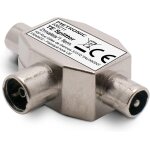 R�partiteur antenne tv tnt 2 voies - 1 entr�e femelle pour l'antenne / 2 sorties m�les t�l�viseurs en ...