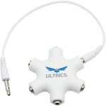 Rpartiteur audio 5 casques, 3, 5 mm mle a femelle multi ecouteurs stro sparateur adaptateur, aux ...