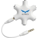 Rpartiteur audio 5 casques, 3, 5 mm mle a femelle multi ecouteurs stro sparateur adaptateur, aux ...