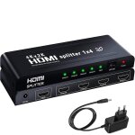 Rpartiteur hdmi 4k 30 hz 1 entre 4 sorties, 1x4 rpartiteur pour 4 crans, compatible ordinateur portable, ...