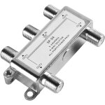 R�partiteur sat / bk 5 - 2400 mhz 4 voies pour tv et radio, hdtv / uhd 4k, dvb - s / s2, dvb - t / t2, ...