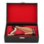R�plique de harpe miniature en bois avec bo�te - cadeau mod�le d'instrument cadeaux musicaux ornements ...