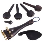 Repose - menton pour violon, avec chevilles de r�glage, cordier, accordeur fin, endpin, kit d'accessoires ...