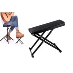 Repose - pieds de guitare r�glable en hauteur (6 positions), pliable, surface antid�rapante en caoutchouc ...