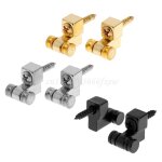 Retenue de cordes en m�tal noir, 2 pi�ces, arbres rouleau guitare basse, accessoires pi�ces